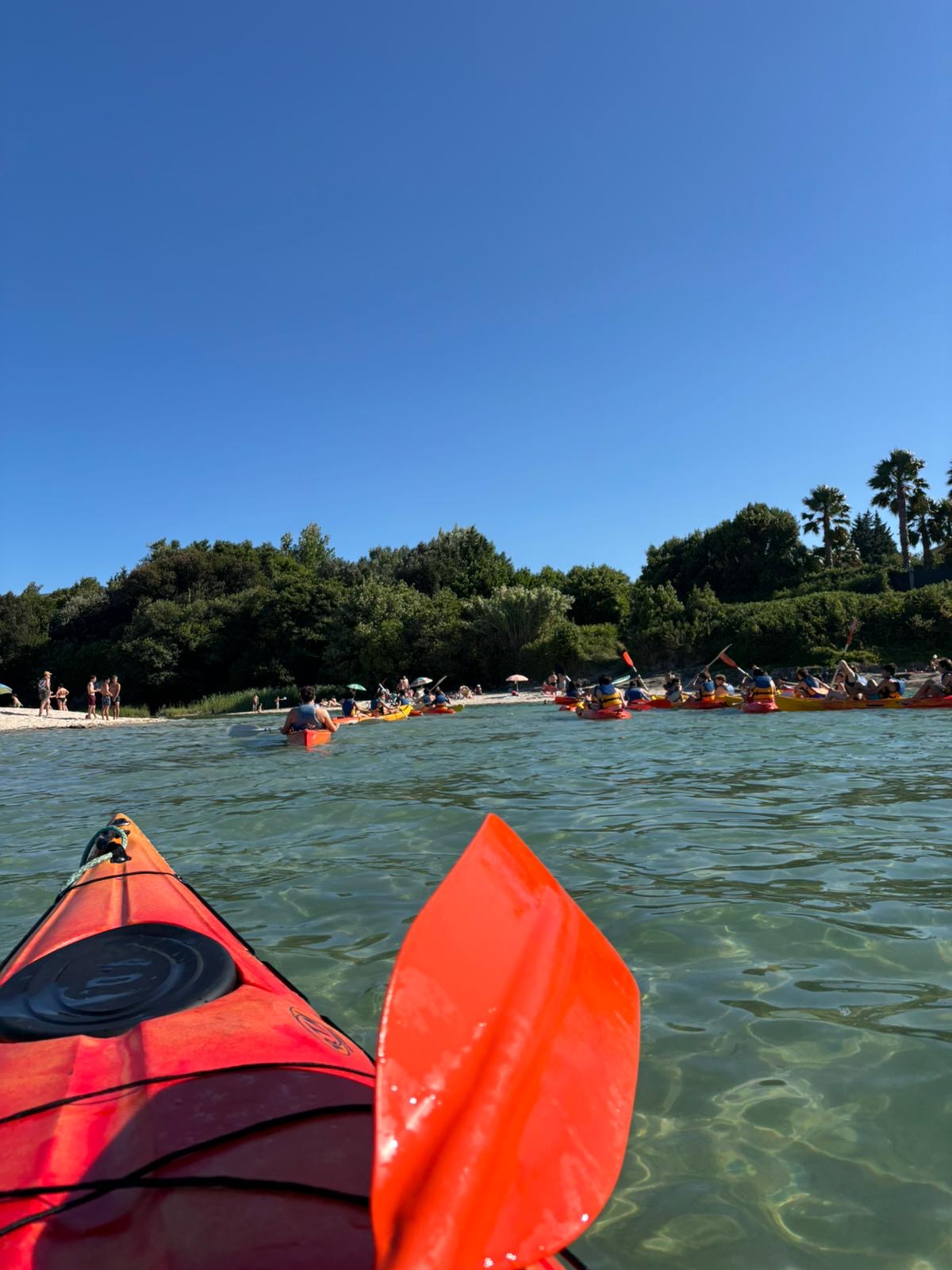 Tras un breve aprendizaje en el día de ayer hoy a la mañana pusimos en práctica todo lo aprendido en el día de ayer con un travesía por la ría de Noia. Tras reponer fuerzas en la comida por la tarde pudimos disfrutar de Sonaventura haciendo tiro con arco, longboard y tirándonos por la tiro lina del campamento. Para concluir el día velada ninja y a la cama, mañana más! 
